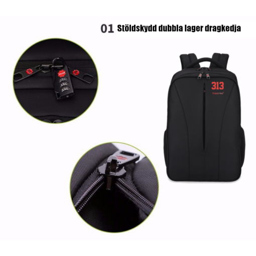 313 Stealth Backpack - Svart