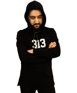313 Longline Hoodie - Svart