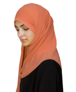 Elegant orange hijab