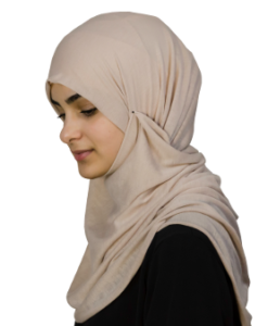 Jersey beige hijab