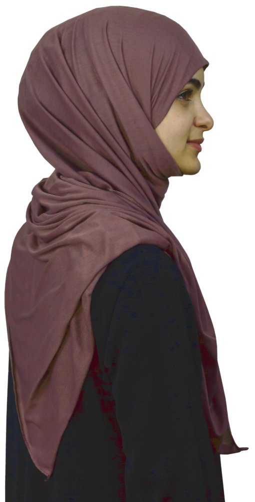 Jersey argyle purple hijab
