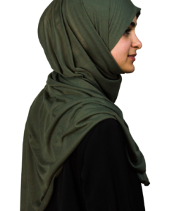Jersey militärgrön hijab