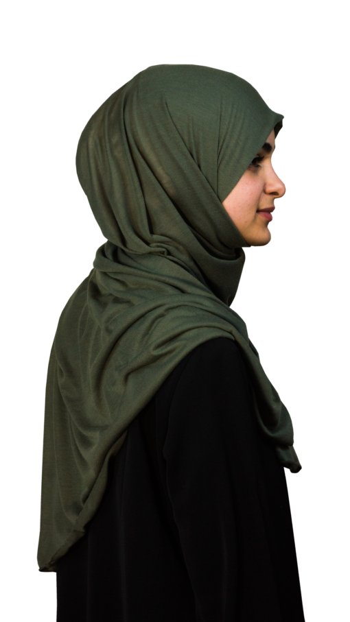 Jersey militärgrön hijab