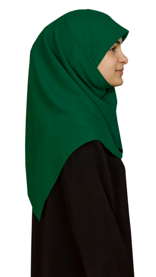 Kvadratisk grön hijab