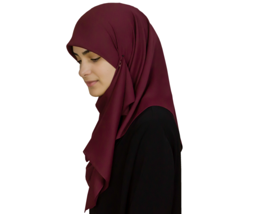 Kvadratisk vinröd hijab