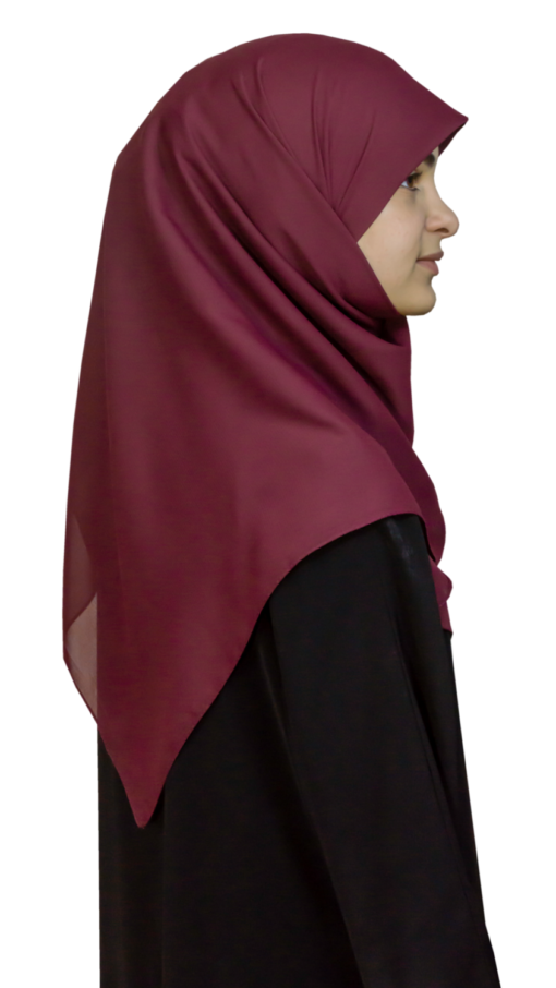 Kvadratisk vinröd hijab