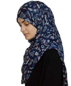 Flower blå hijab
