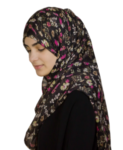 Flower svart hijab